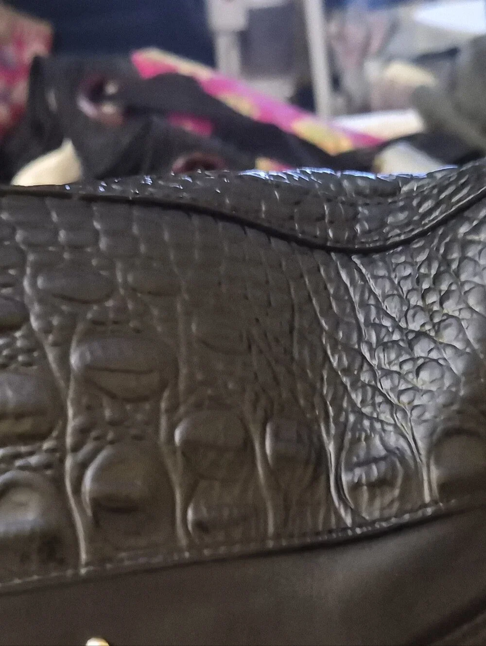 Brahmin Duxbury Nara Satchel Black With Gold Studs